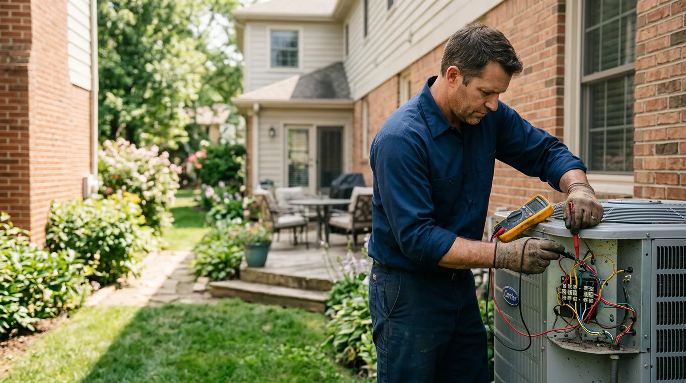 HVAC technician working near Post Falls, ID